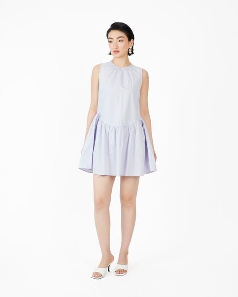 đầm dáng ngắn babydoll màu xanh