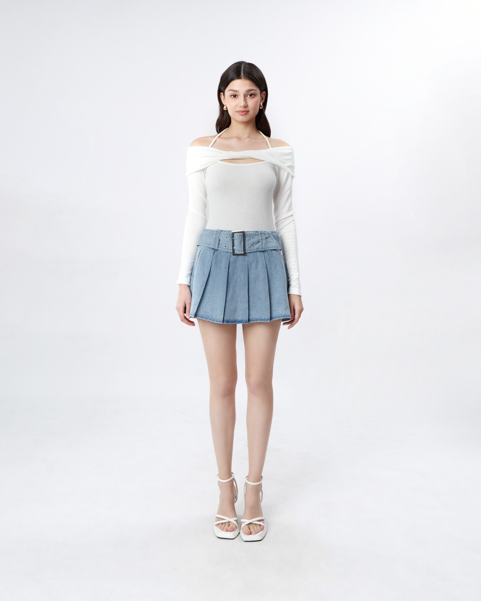 Váy Xếp Ly Ngắn 17011385