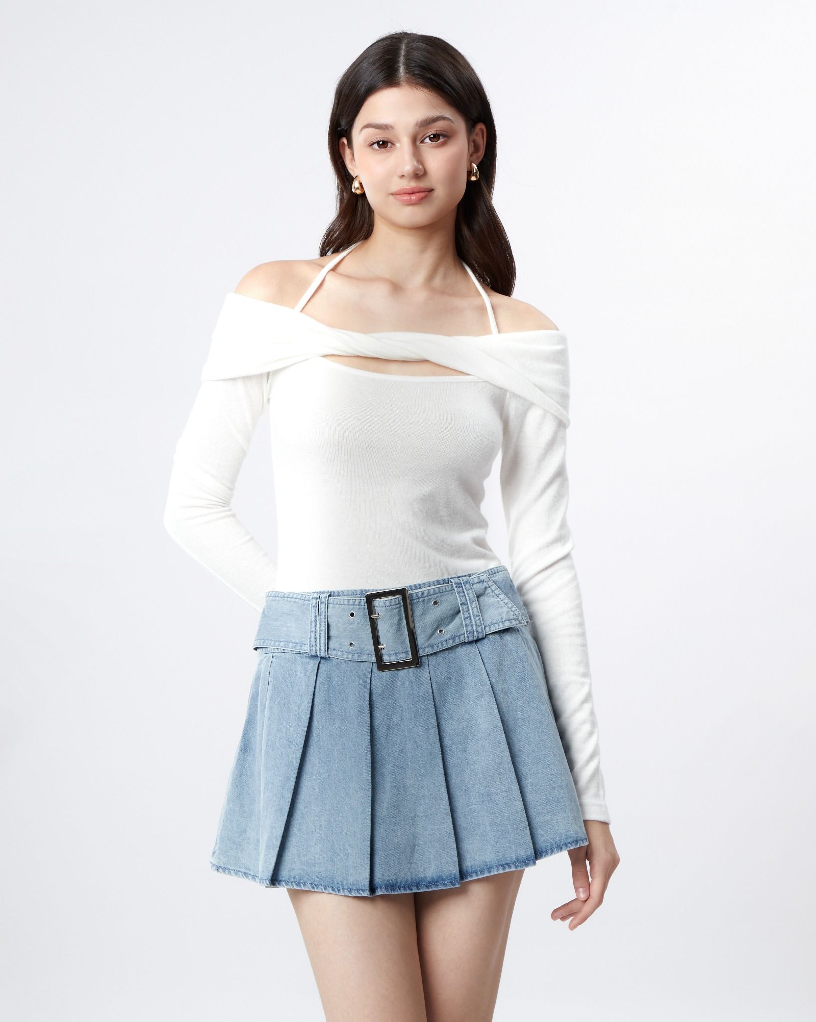 Váy Xếp Ly Ngắn 17011385