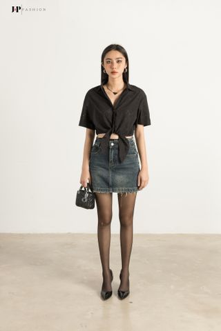 Áo Sơ Mi Linen Croptop 10609889