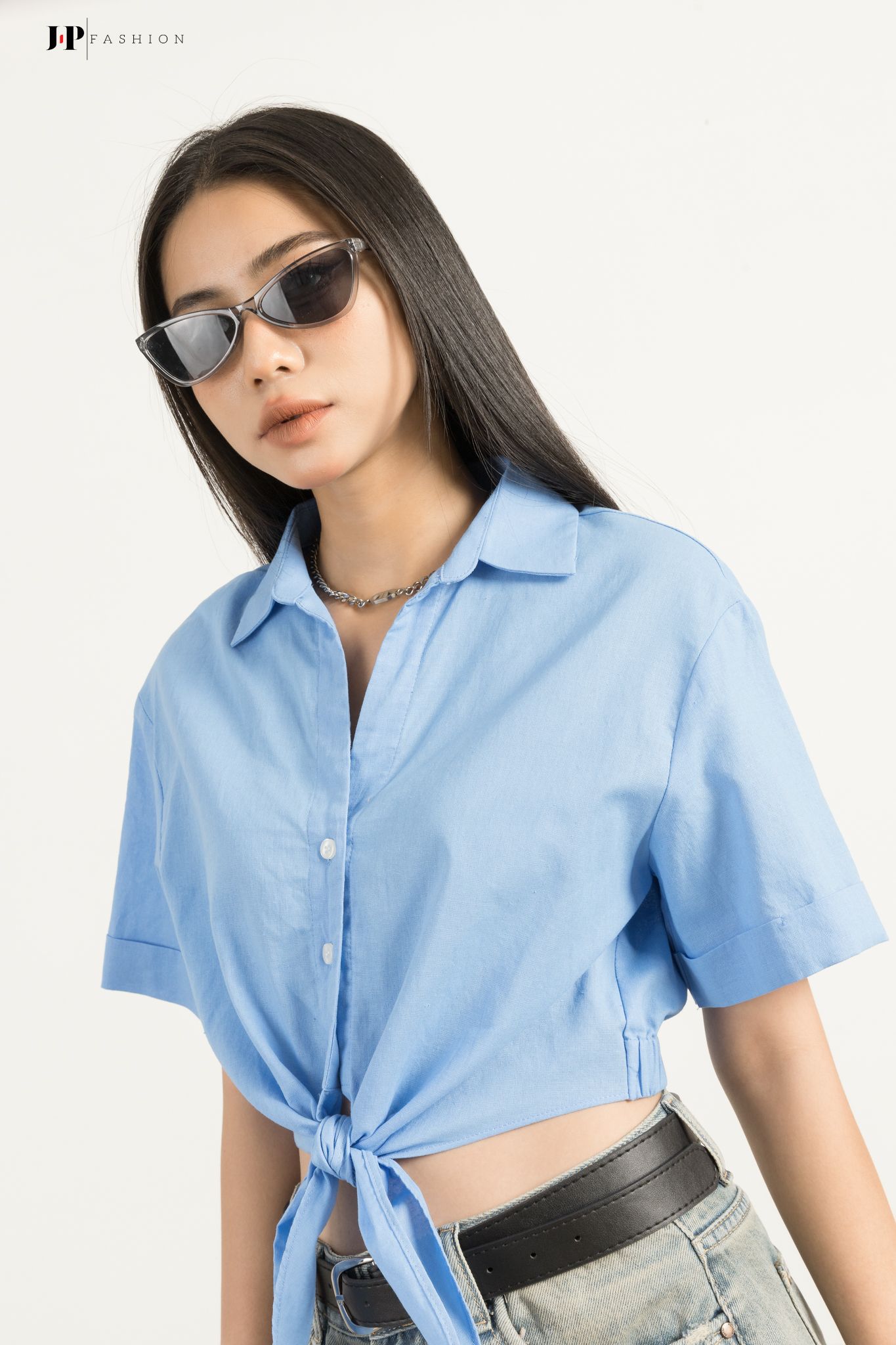 Áo Sơ Mi Linen Croptop 10609889
