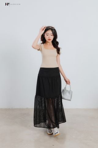 Chân Váy Dài Phối Ren 17009891