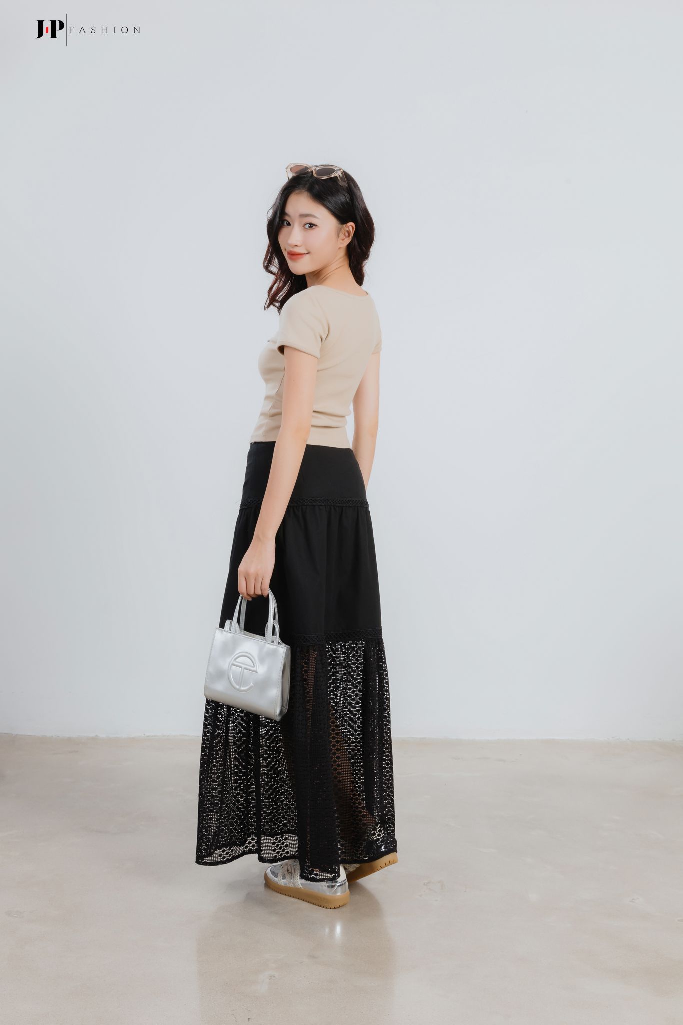 Chân Váy Dài Phối Ren 17009891