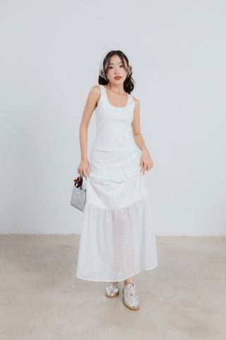 Chân Váy Dài Phối Ren 17009891