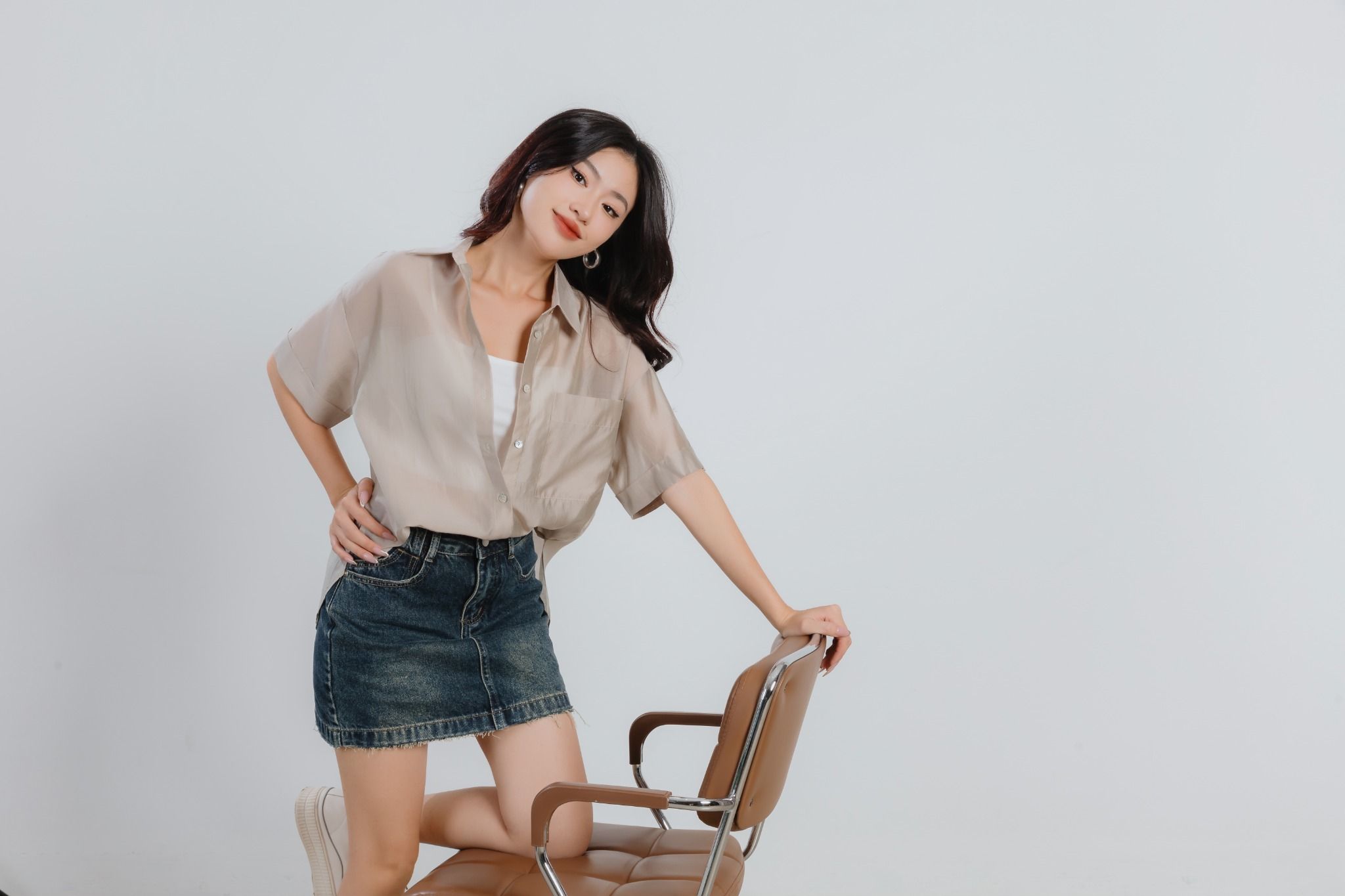 Áo Sơ Mi Mỏng Form Rộng 10609731