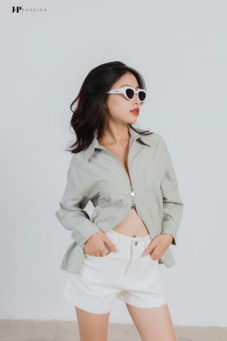Áo Sơ Mi Kẻ Sọc Form Rộng 10609804