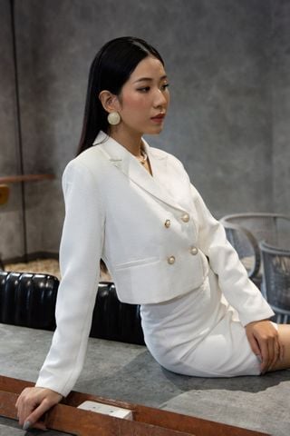Khoác vest croptop