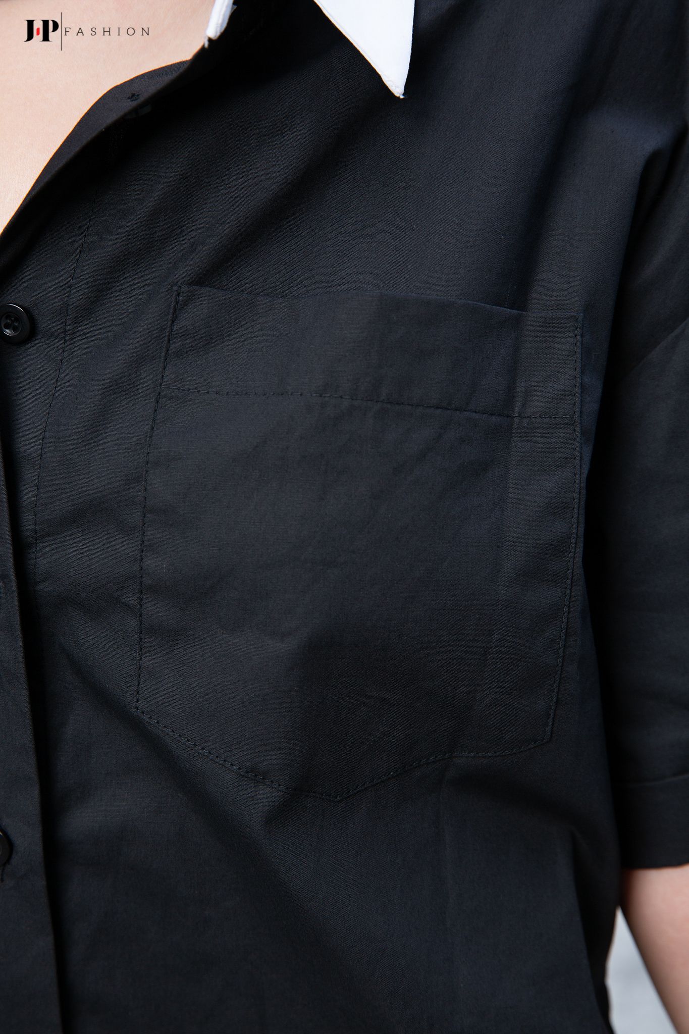 Áo sơ mi croptop ngắn tay