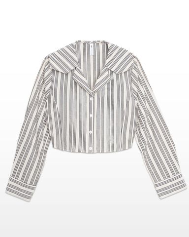 Áo Sơ Mi Croptop Tay Dài 10611453