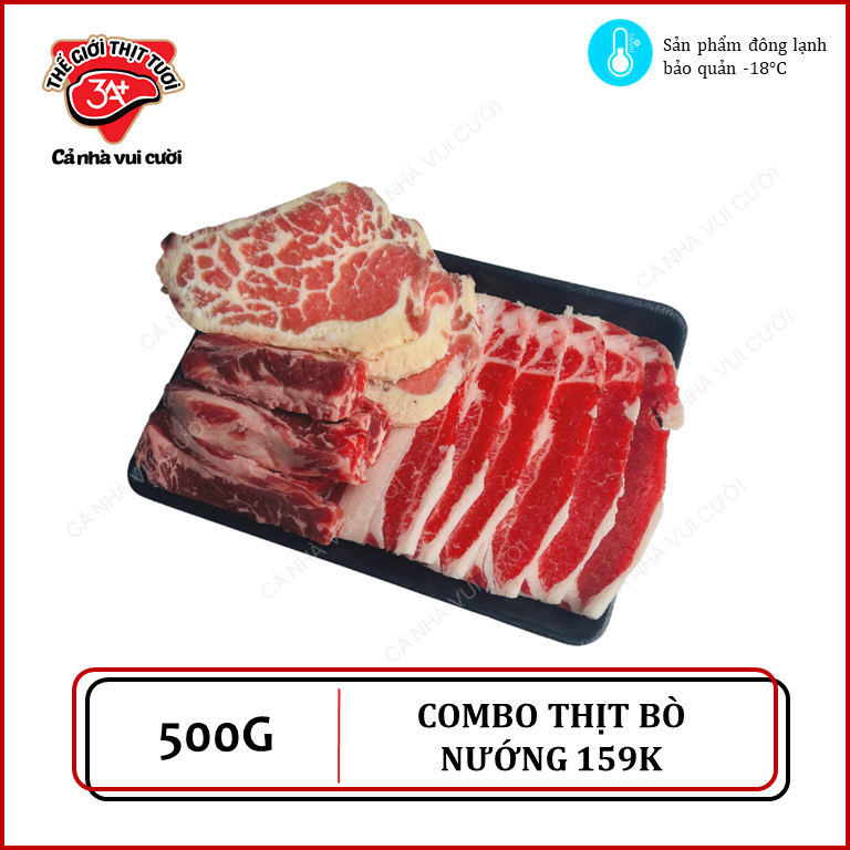  [COMBO 159] NƯỚNG BÒ NHẬP KHẨU 500g 