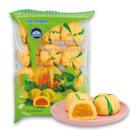  Bánh Bao Nhân Bí Đỏ Sữa Tươi 