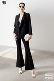  Almira Blazer - Tuyết mưa Thái đen - FA23035 M 