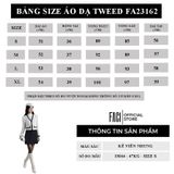  Tweed Cheviot - Áo dạ Tweed kẻ viền nhung- FA23162 S 