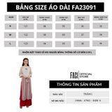  Áo dài Tơ Yến Nghi thêu hoa - FA23091 S 