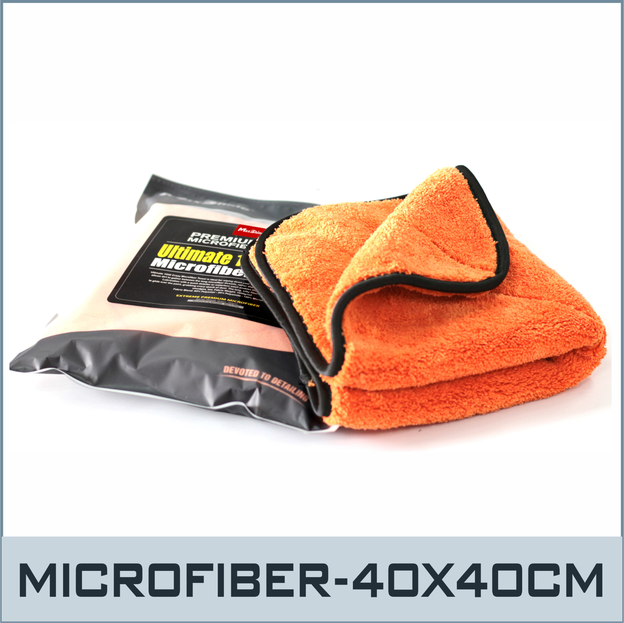 10104040O- Khăn Lau Sợi Microfiber-Loại Bỏ Wax-40X40Cm