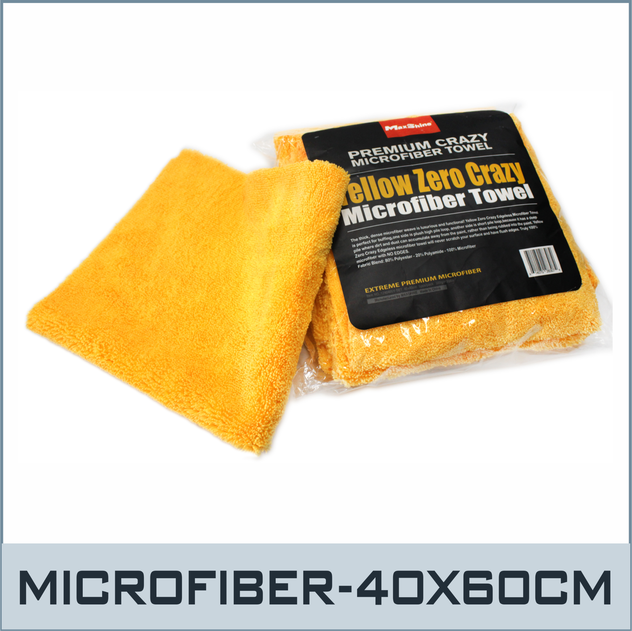 1240605Y-SET- Khăn Lau Sợi Microfiber-Loại Bỏ Chất Đánh Bóng-40X60Cm