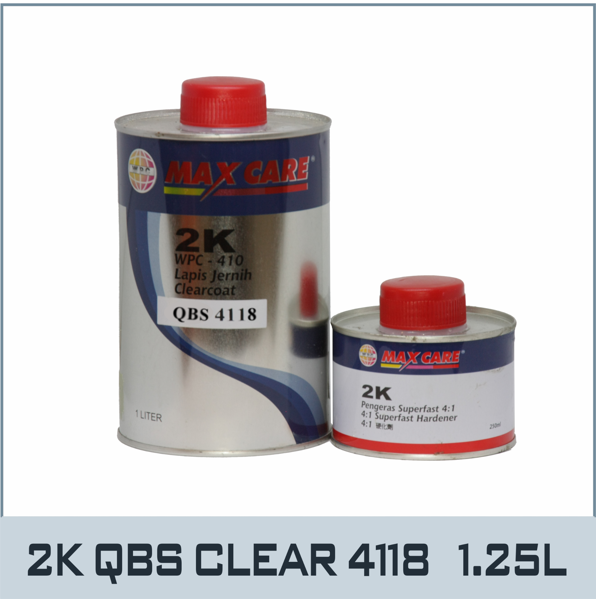 MC-QBS4118 - (4:1) - Dầu Bóng 2K Nhanh khô Qbs Clear - Bộ 1.25L