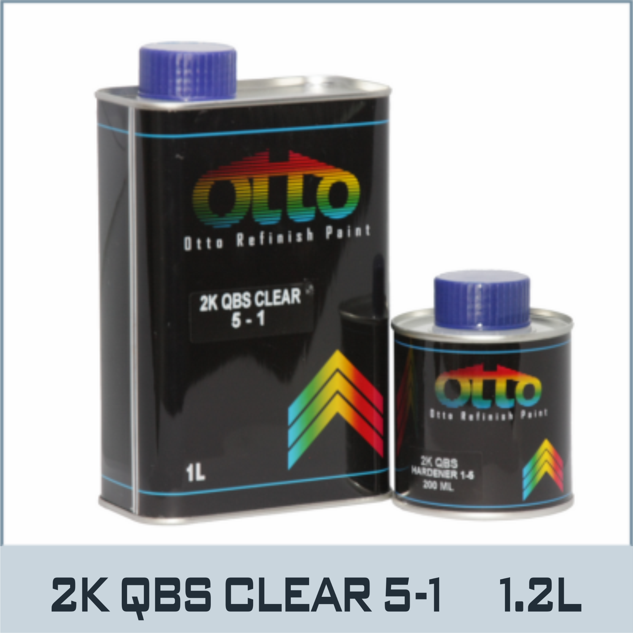 OTTO-QBS5-1 - Dầu Bóng 2K - Otto QBS 5 - 1 Clear (Nắp Xanh Tím)