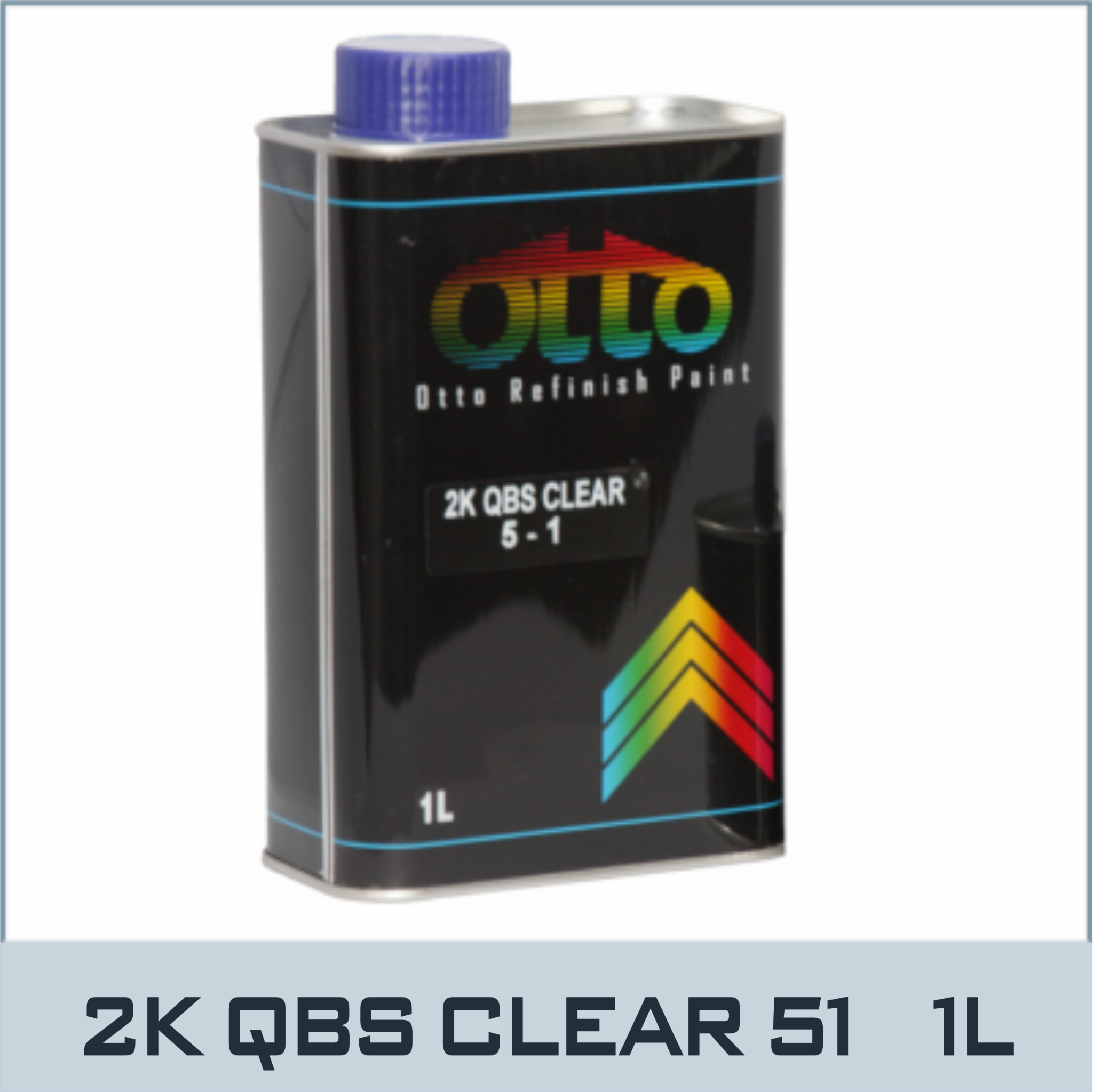 OTTO-QBS5-1C - Dầu Bóng 2K - Otto QBS 5 - 1 Clear (Nắp Xanh Tím)