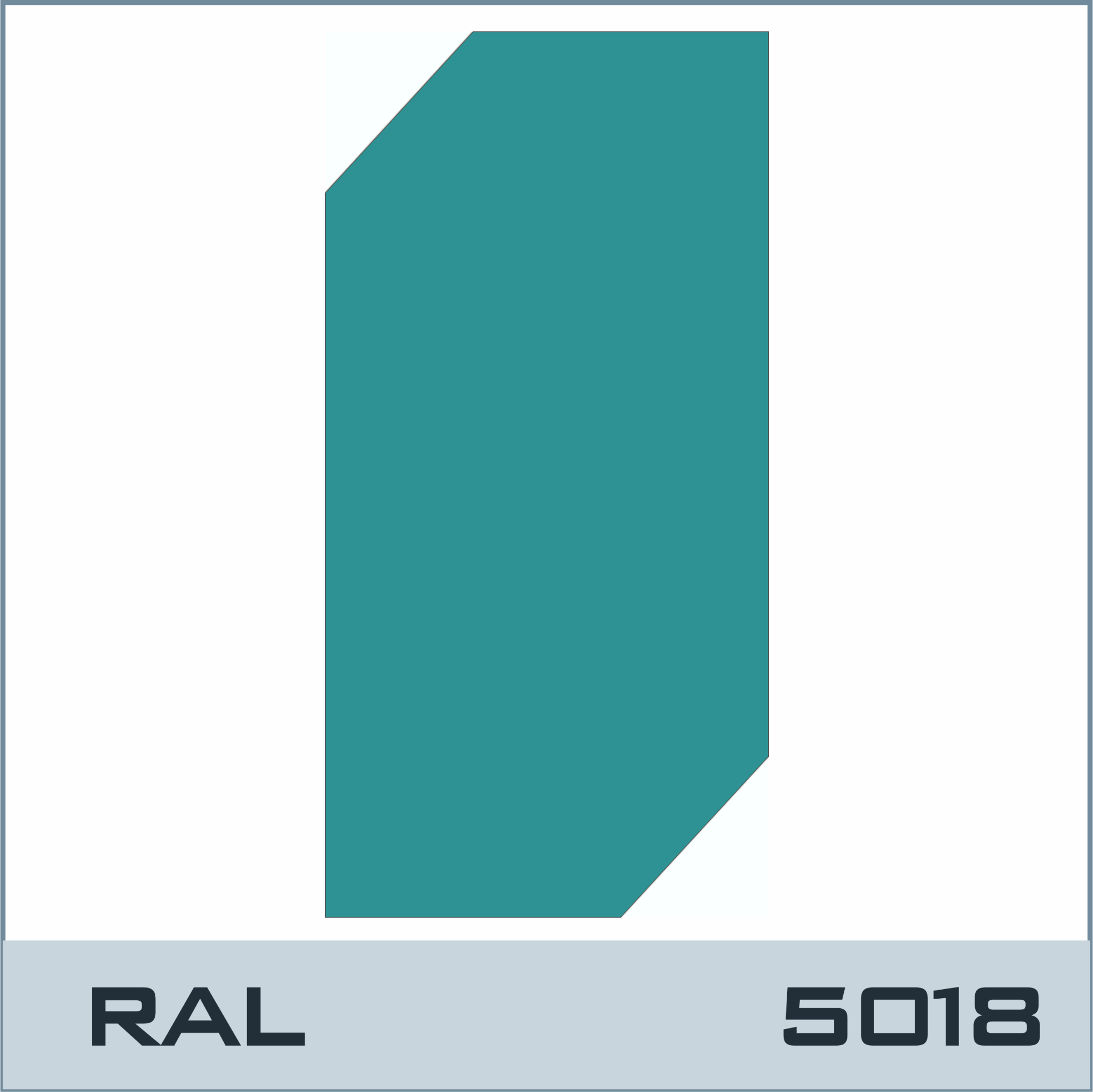 RAL-5018- Turquoise Blue