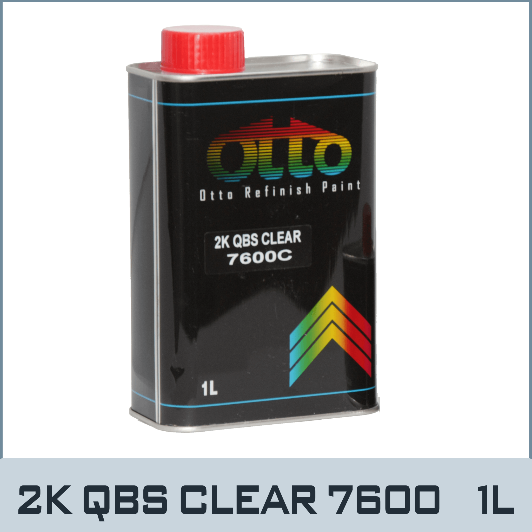 OTTO-QBS7600C - Dầu Bóng 2K - Otto QBS 7600 Clear (Nắp Đỏ)