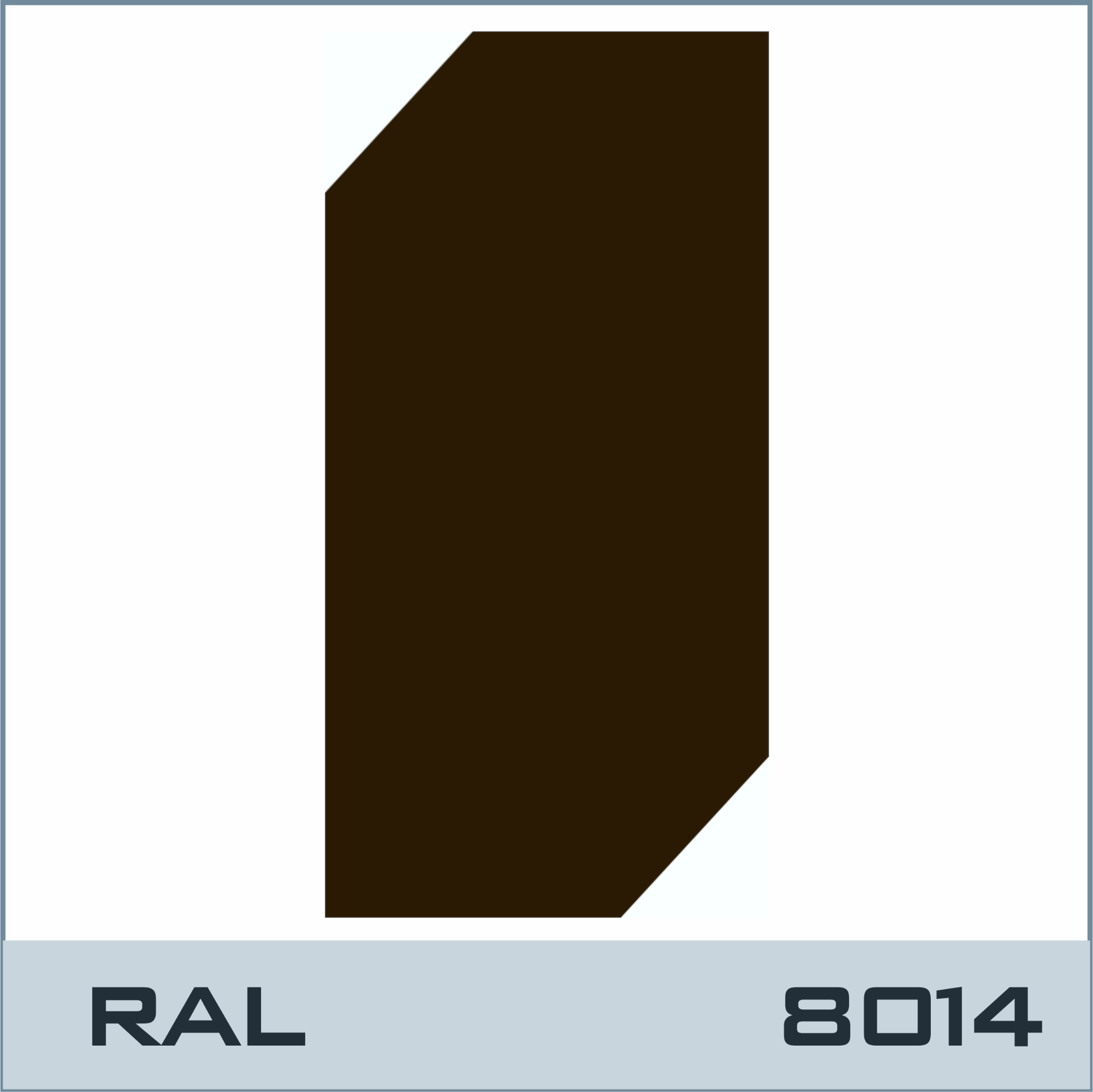 PBTP RAL 8014 Sepia Brown Powder Coating Paint – 1lb (0.45kg)