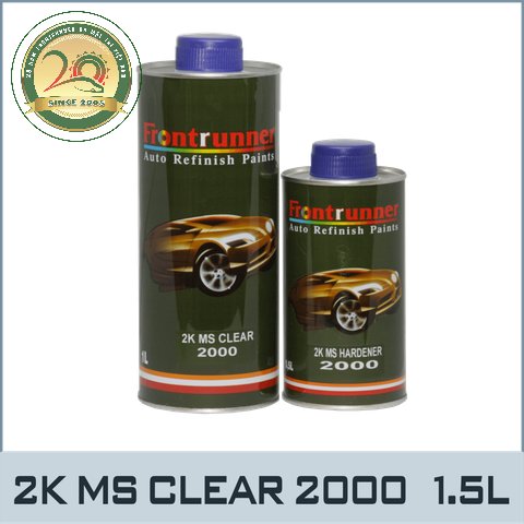 MX-MS2000 - Dầu Bóng 2K Kinh Tế Chậm Khô-  MS Clear 2:1 - Bộ 1.5L