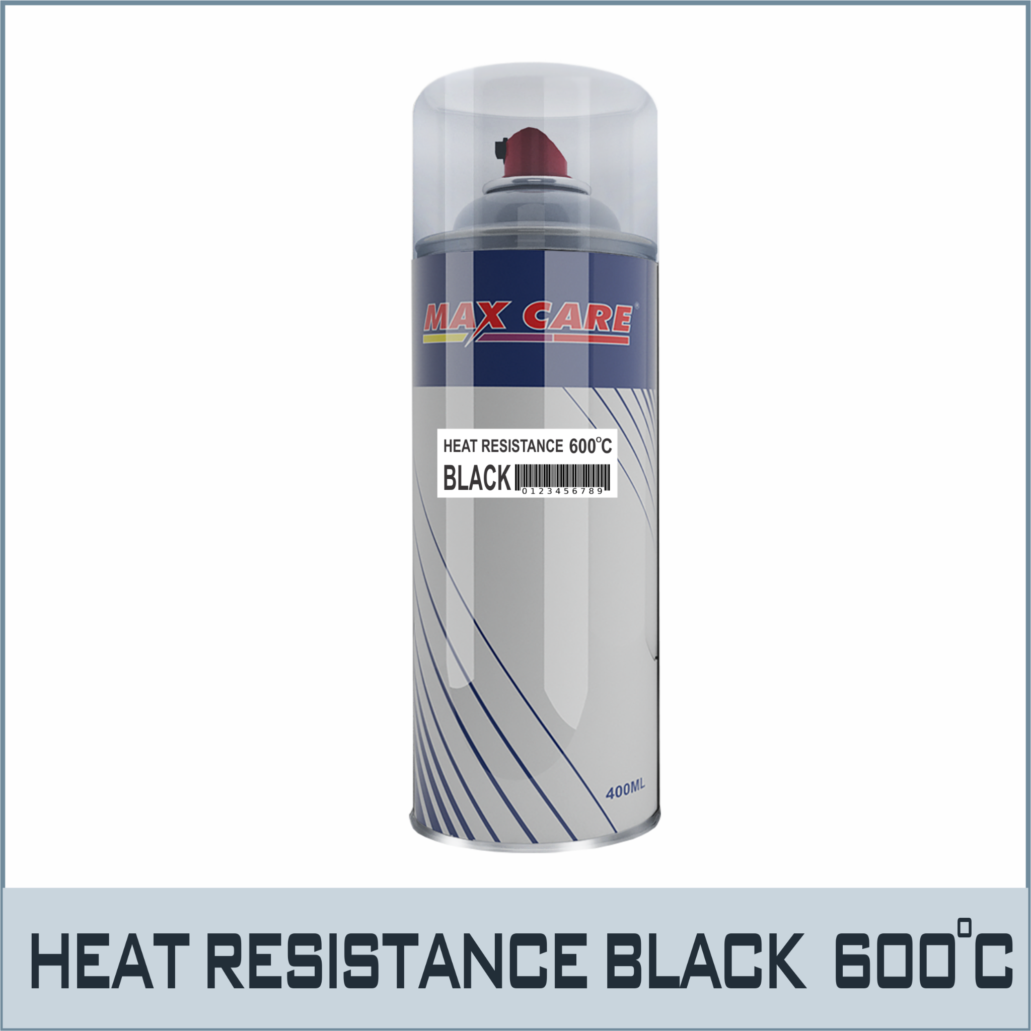 Chai xịt sơn đen chịu nhiệt - XGM-HRB600 -Heat Resistance Black 600°C.-400ml