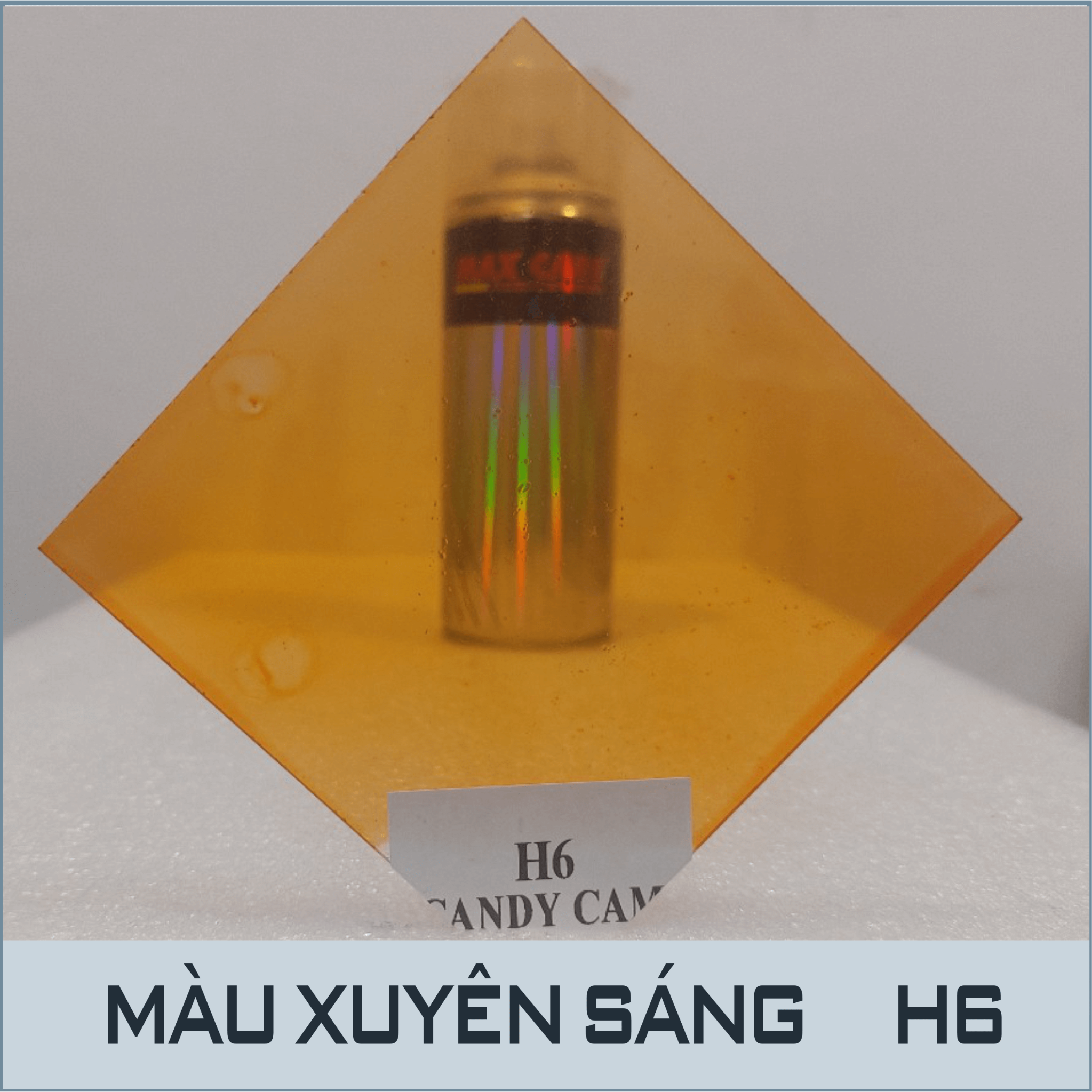 Màu xuyên sáng H6 -17-PN-Màu Cam Candy