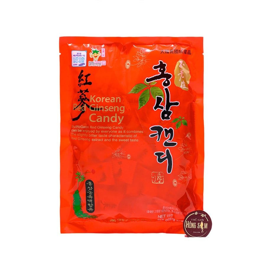 Kẹo Hồng Sâm Daedong Hàn Quốc Gói 250g