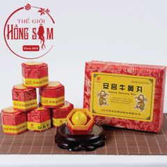 An Cung Ngưu Hoàng Hoàn Hộp Gấm Đỏ