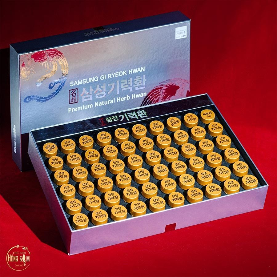 An Cung Ngưu Hoàng Hoàn Samsung Gi Ryeok Hwan Hàn Quốc Hộp 60 Viên