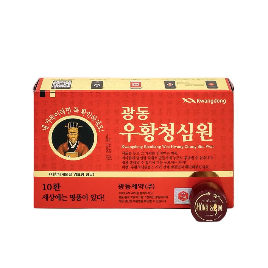 An Cung Ngưu Vũ Hoàng Thanh Tâm Chính Hãng Kwangdong Hàn Quốc