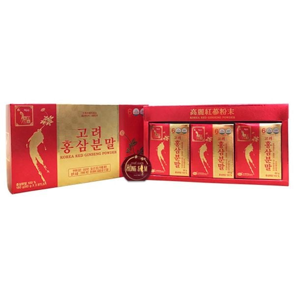 Bột Hồng Sâm KGS Hàn Quốc Hộp 3 Lọ x 60g