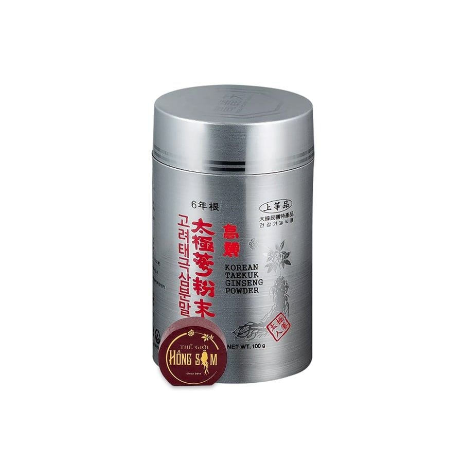 Bột Hồng Sâm Thái Cực Dongil Hàn Quốc (Bột Taekuk) Hộp 3 Lọ x 100g