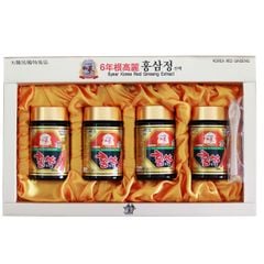 Cao Hồng Sâm KangHwa Hàn Quốc Hộp Giấy Hoa 4 Lọ x 250g