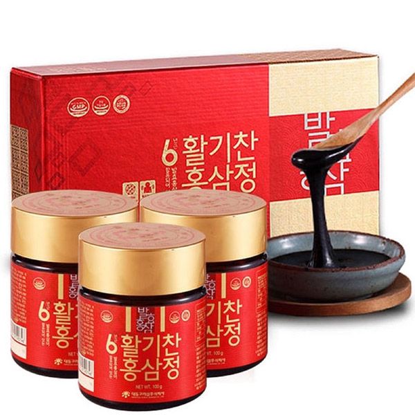 Cao Hồng Sâm Lên Men Daedong Hàn Quốc Hộp 3 Lọ x 100g