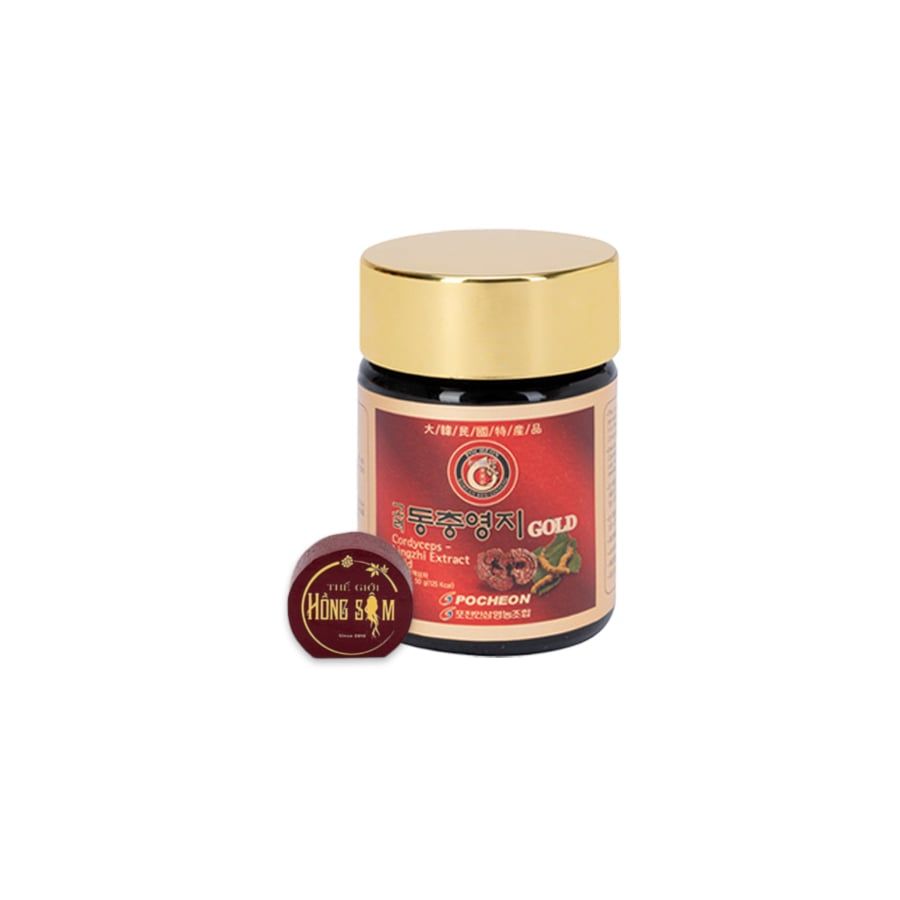 Cao Linh Chi Đông Trùng 50g x 5 lọ Pocheon Hàn Quốc