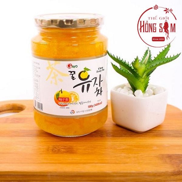 Chanh Mật Ong Nắp Vàng Hàn Quốc Lọ 1kg