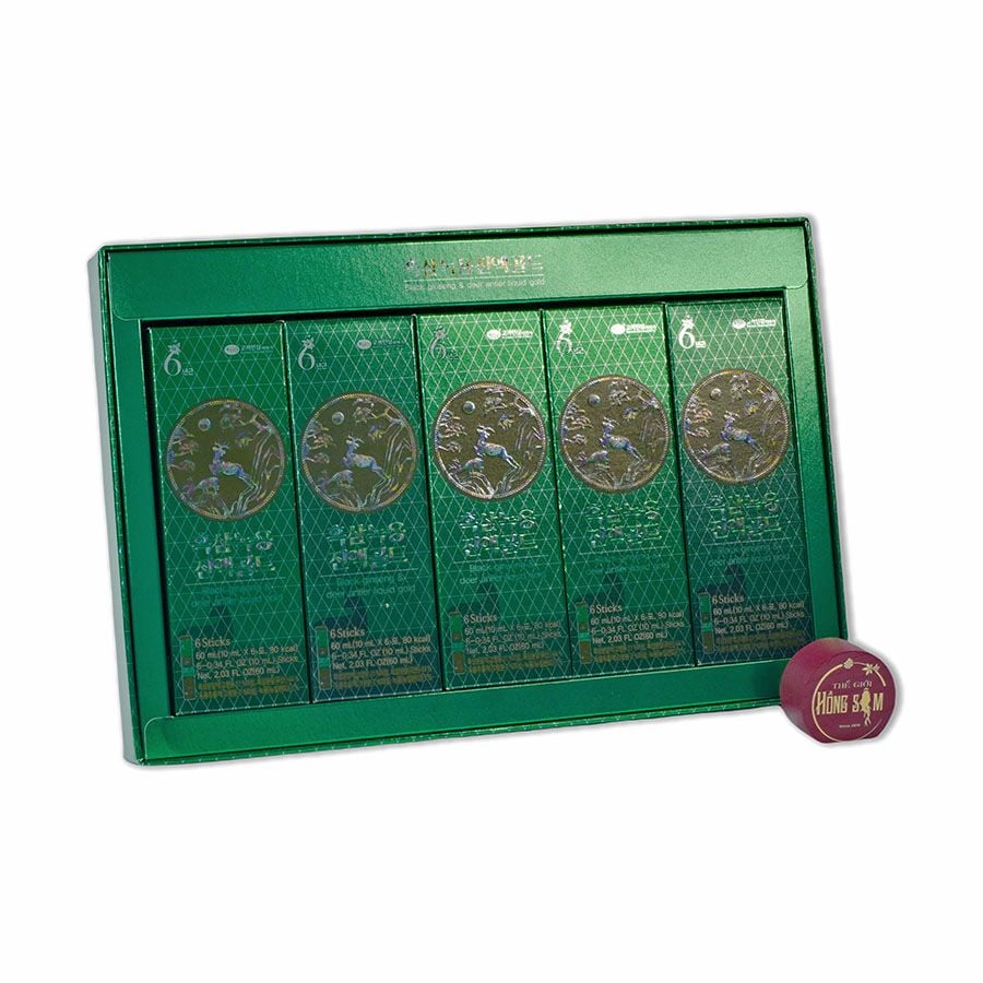 Chiết Xuất Nước Hắc Sâm Nhung Hươu KGS - Gold 30 Gói x 10ml