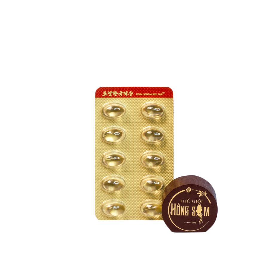 Tinh Dầu Thông Đỏ Royal Chính Phủ Hàn Quốc Korean Red Pine Hộp 120 Viên