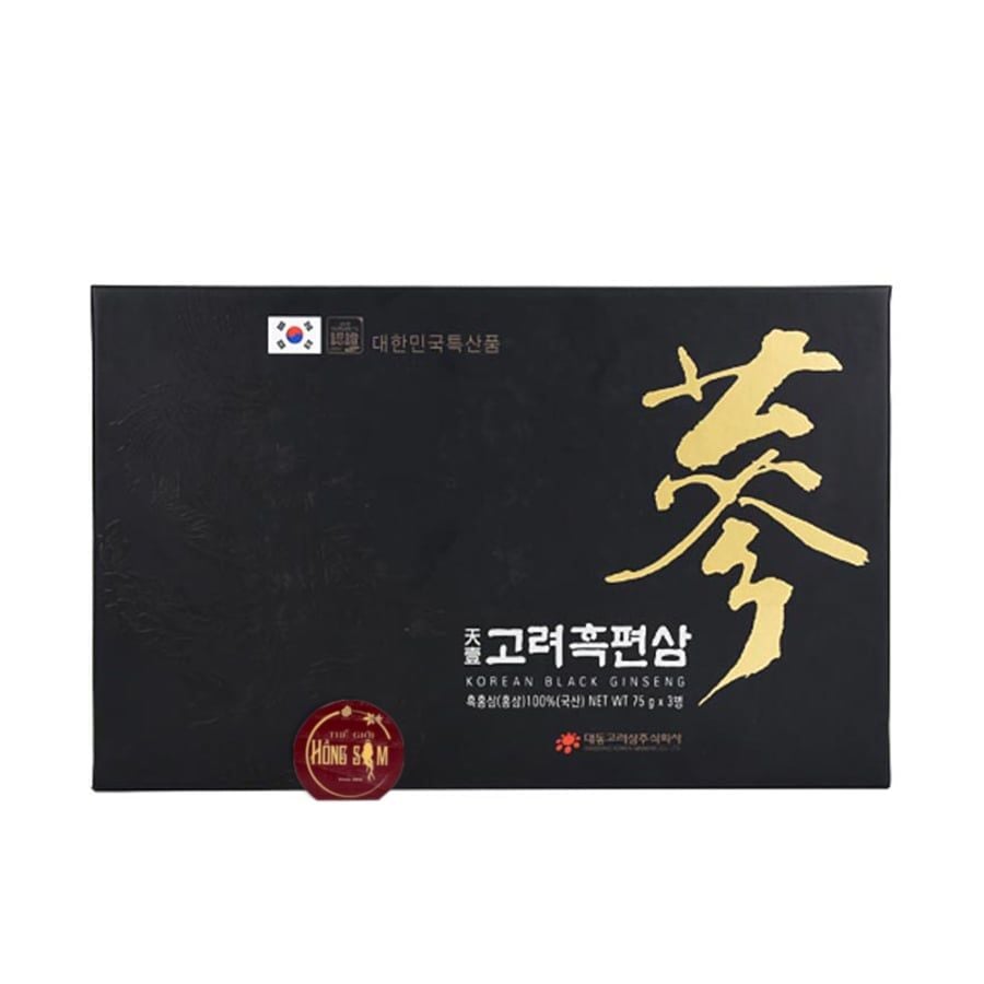 Hắc Sâm Củ Khô Daedong Thái Lát 75g 3 Lọ
