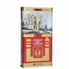Hồng Sâm Củ Khô KGS Hàn Quốc Hộp Thiếc 75g Củ Trung (6 - 8 củ)