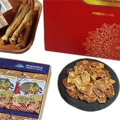 Hồng Sâm Củ Khô Thái Lát Daesan Hàn Quốc Hộp 10 Gói x 12g
