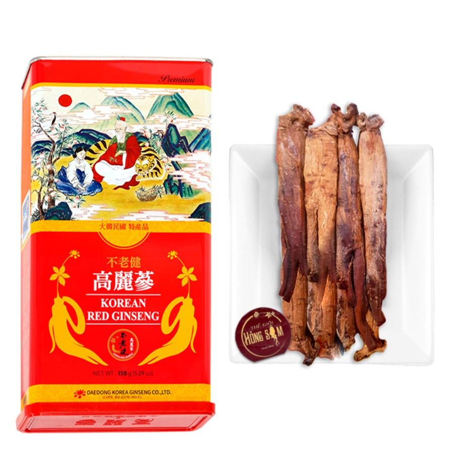 Hồng Sâm Củ Khô Premium Daedong Hàn Quốc 150g (6-10 củ)