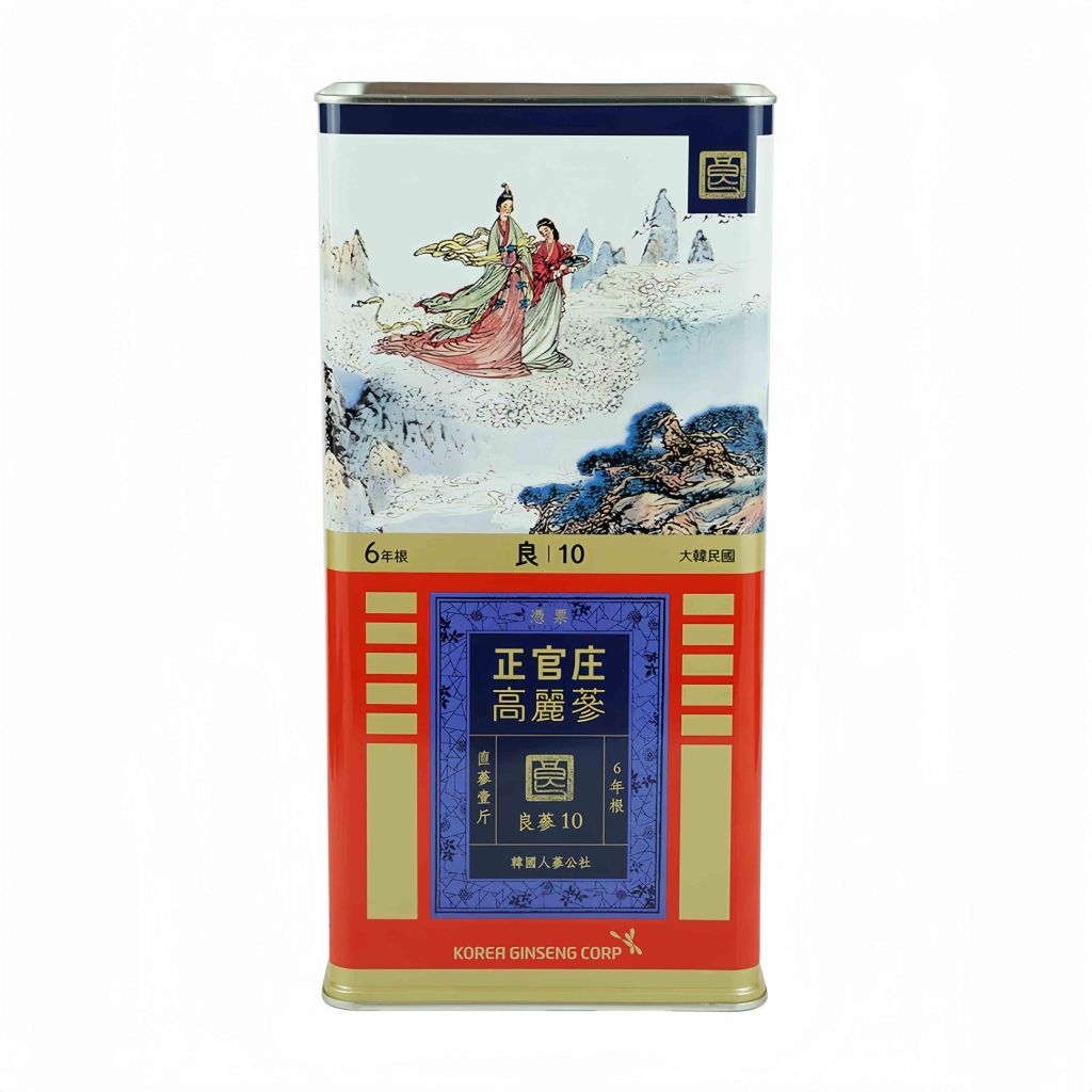 Hồng Sâm Củ Khô Hộp Thiếc KGC 600g 14 Củ Số 10