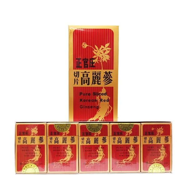 Hồng Sâm Củ Khô Thái Lát Nguyên Chất KGS Hàn Quốc Hộp 300g (Hộp 10 Gói)