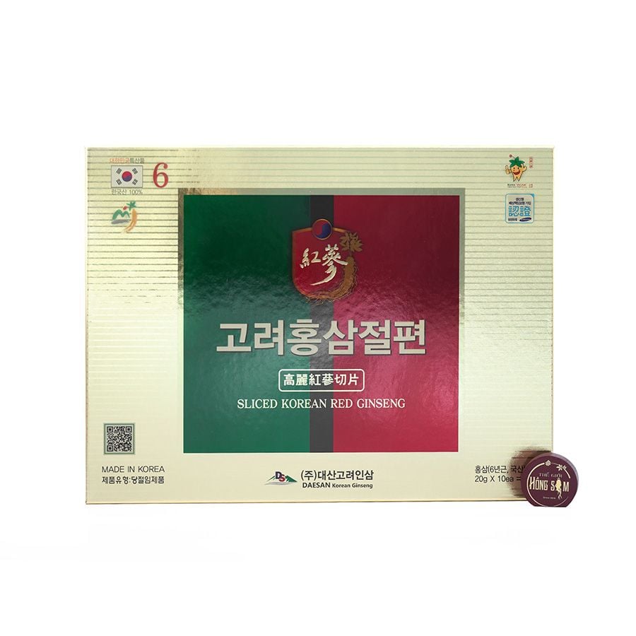 Hồng Sâm Lát Tẩm Mật Ong Daesan 200gr