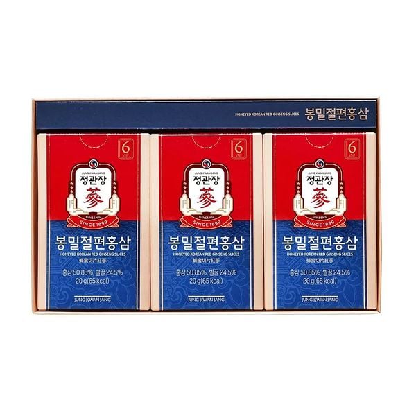 Hồng Sâm Lát Tẩm Mật Ong KGC 20gr x 6 gói Hàn Quốc
