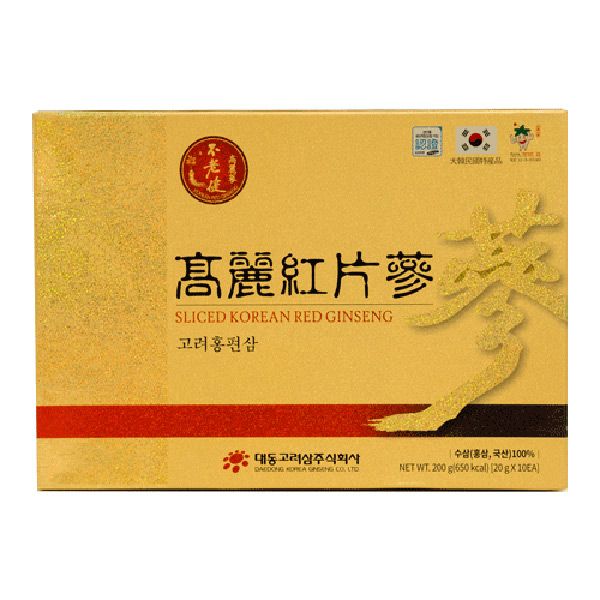 Sâm Củ Khô Daedong Thái Lát Hộp 200g